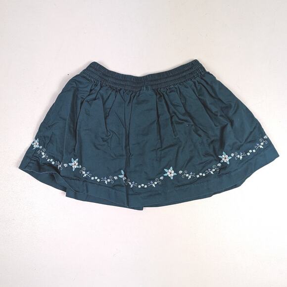 Janie and Jack Skirt Girls Sz 2T Green Embroidered 2010 Art Nouveau Fairy - Picture 3 of 6